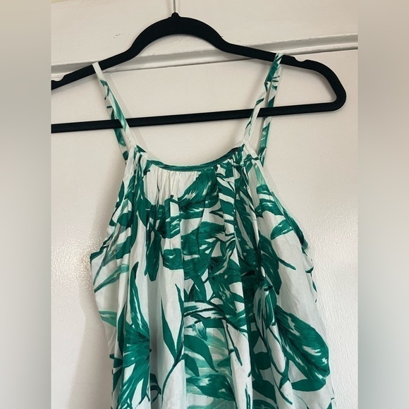 Boho Me White and Green Flowy Dress Size Small NWT - Picture 3 of 6